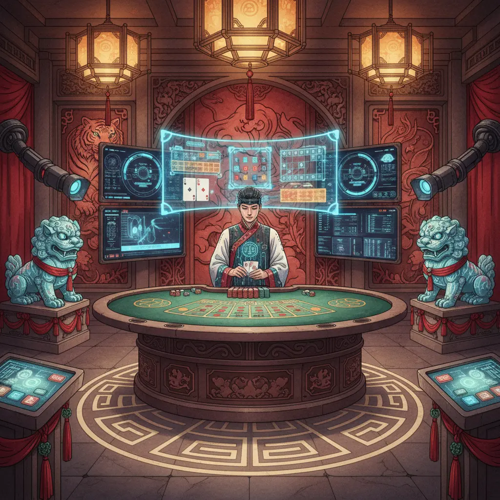 Live casino studio technology - Baccarat