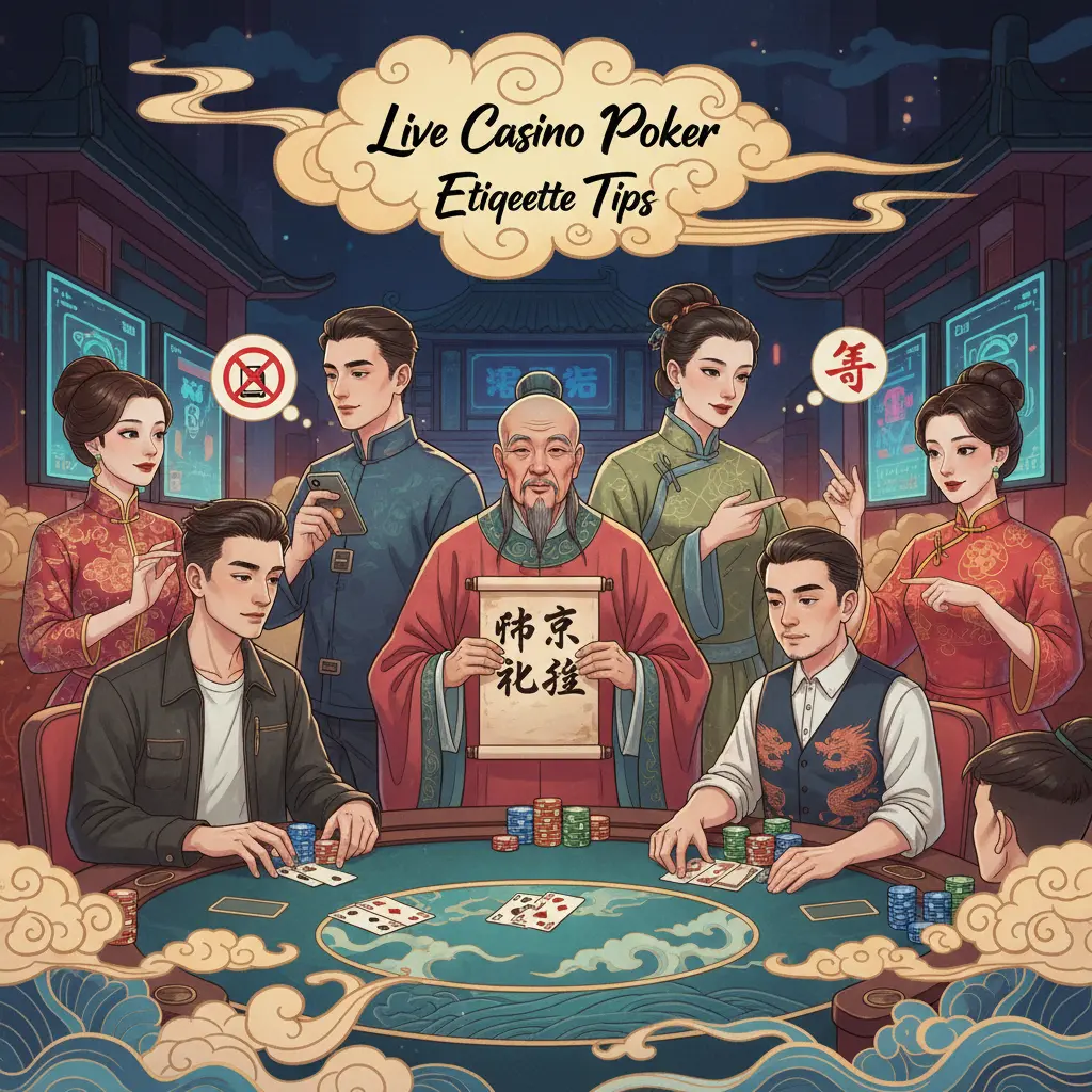 Live casino etiquette tips - poker